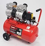 Marca: Mader Power Tools MADER POWER TOOLS 09372 Compresor de Aire, Silencioso, Cabezal Doble, 2Hp, 24L