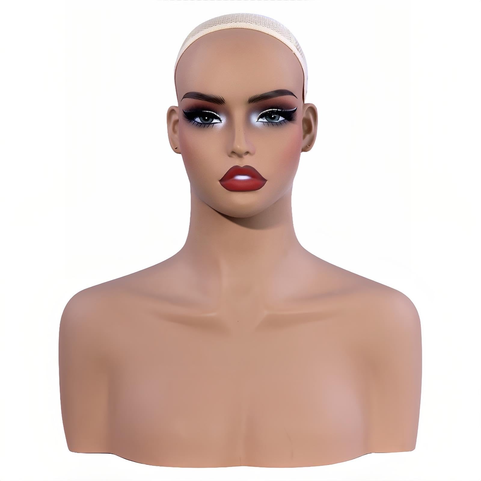 Busto Di Manichino Femminile, Testa Manichino Spalle Esposizione Parrucche