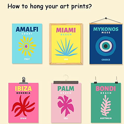 Mmjiyh Preppy Room Decor Aesthetic Posters， Danish Pastel Room Decor Aesthetic Canvas Wall Art，College Apartment Decor Prints For Wall Decor Set Of 6 8X10In Unframed. #TOP6