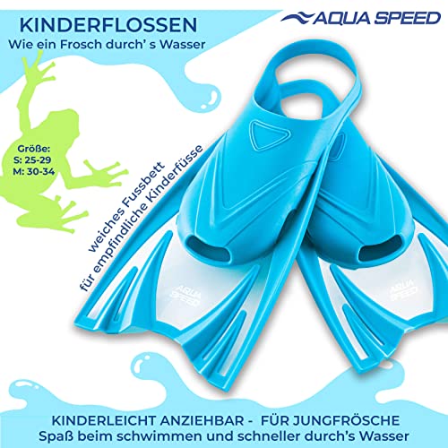 Aqua Speed - FROG Short flippers for children, Blue, 25 - 29 ( S ) - Image 2