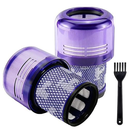 Image of 2 Pack Filter Replacement for Dyson V11 Origin V11 Torque Drive V11 Animal V11 Complete V11 Extra V15 Detect V15s Detect Submarine Vacuums, Compare to Part 970013-02