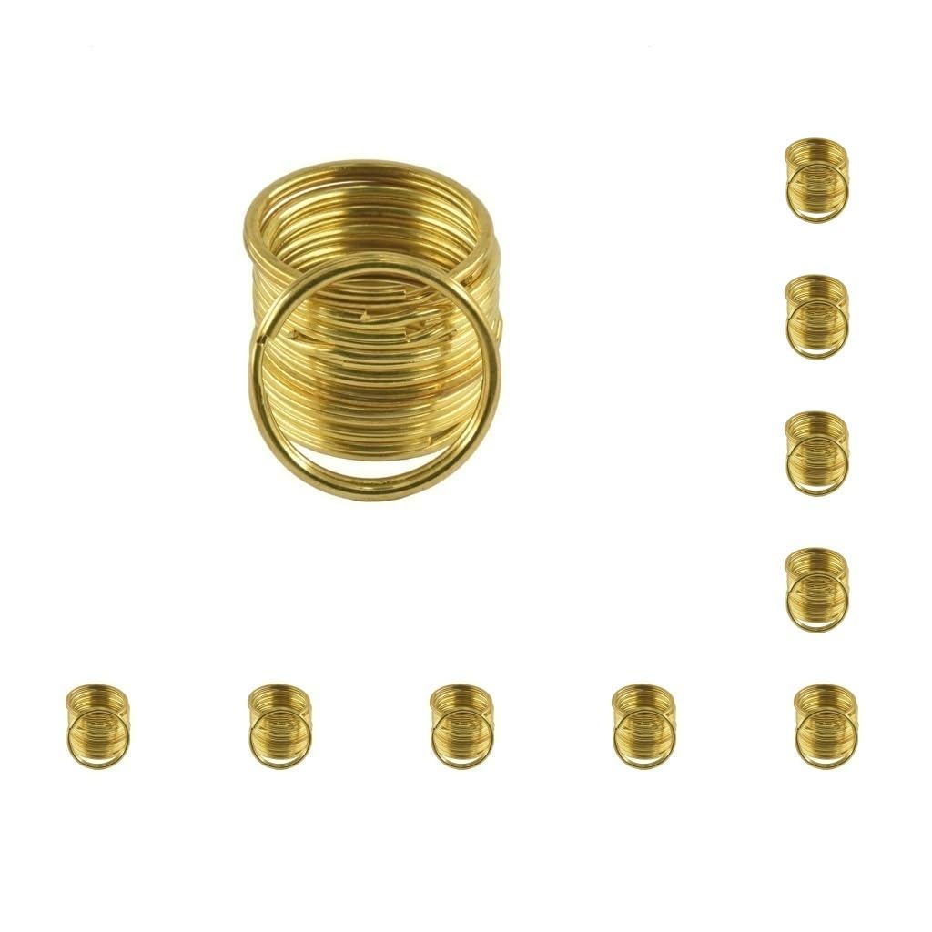 10 sztuk mosiężnych okrągłych kółek na klucze z łańcuszkiem do torebki zapięcie pętla ustalenia DIY 35 mm