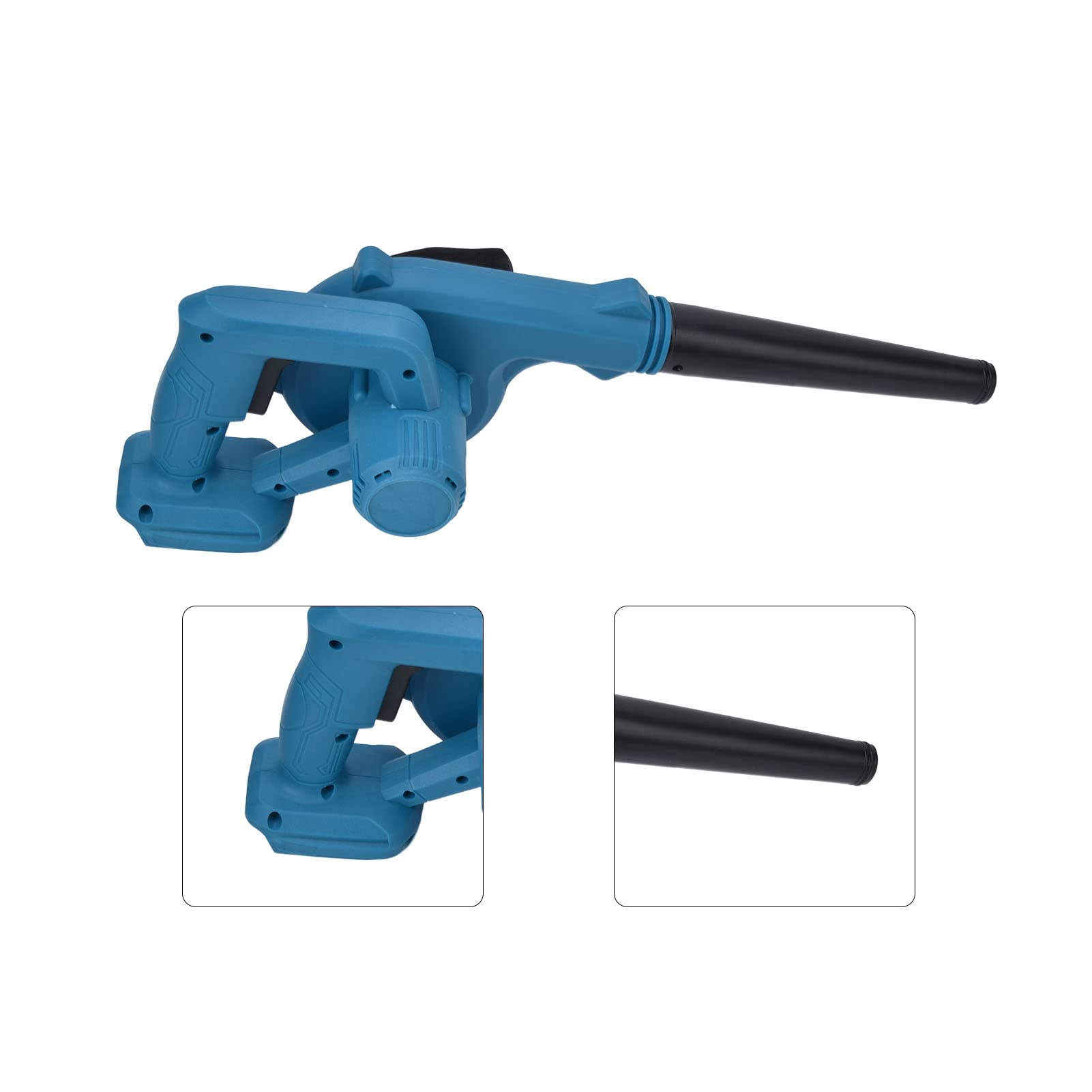 Soffiatore a batteria da 200 W Flussi d'aria ad alta velocità da 21 V Soffiatore portatile leggero e compatto Impugnatura ergonomica Ricaricabile per una pulizia rapida e