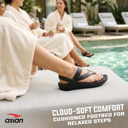 Image of ASIAN Women's INDIGO-09 Comfortable & Light Weight Clogs for Women | Stylish & Anti-Skid Chappals for Adult | Waterproof & Everyday Use Slipper Floats for Girls and Ladies
