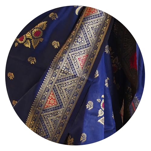 Image of Subham Women Saree Soft Silk Cotton Banarasi | Polished Professional Daily Wear Sari with Blouse fabric