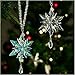 2025 Annual Christmas Ornaments Crystal Snowflake Star - Christmas Tree Ornaments Pendant Sun Catcher Home Hanging Decor (2025 White Crystal 3 Layers)