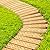 RattanView Wooden Garden Pathway Walkway 8 ft Non Slip Pavers Outside Walkway Pathway Garden Path Decor Weather-Resistant Roll up Beach Wood Road Floor Wedding Party Pathways