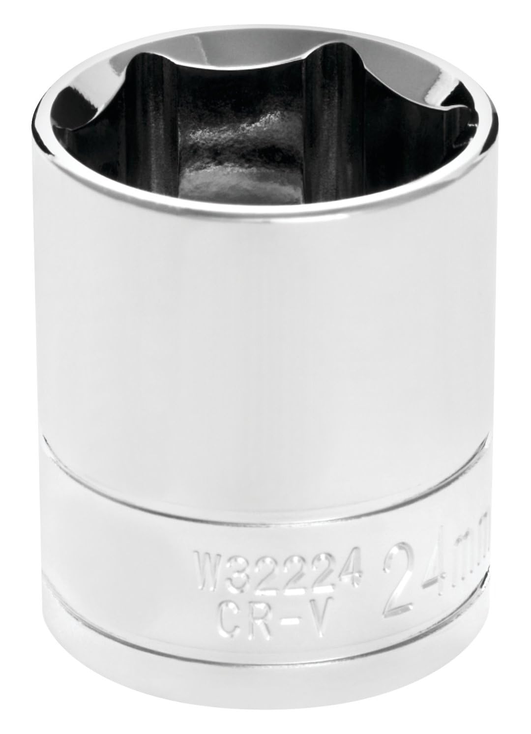 Performance Tool W32224 1/2 Drive 24mm 6Point Socket, 1 Pack
