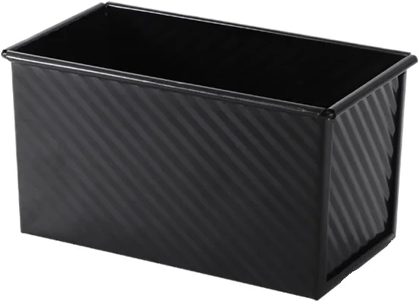 Carbon Steel Baking Molds With Cover Toast Mold For Non-Stick Cake With Lid Bread Tray Pastry(Black L-No lid)