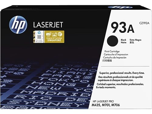 Toner HP 93A Noir CZ192A pour imprimer de grands volumes de documents professionnels