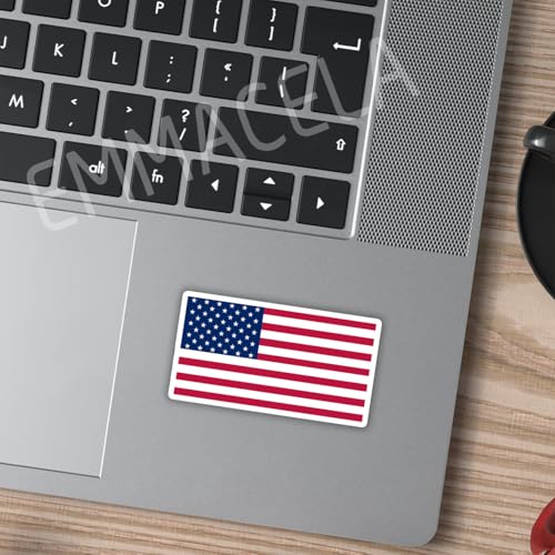 Image of (3PCS) America Flag stickers, USA American Sticker, US Patriotic Waterproof Vinyl Decals For Laptops, Tumblers, Water Bottles, Books, Scrapbooks, Size 3 x 1.7 Inch