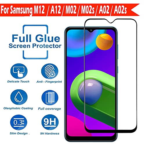 Image of STP FEEL� Glass Screen Protector Designed For Samsung Galaxy A32 (6.4 inch) [Edge to Edge Coverage] HD Clear, Bubble-Free, Anti-Scratch Full Protection Durable Tempered Glass (Black, Pack of 1)