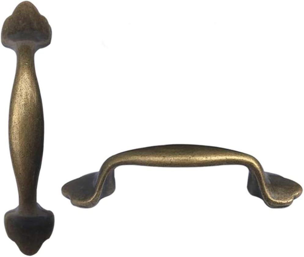 50-Pack Antique Brass Door Pull Handle Drawer Cabinet Kitchen 125mm 5in New (50)