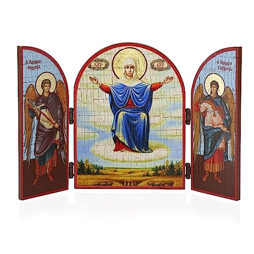 Chlebov icono tríptico madera NKlaus protector contra el deterioro de imágenes sagradas