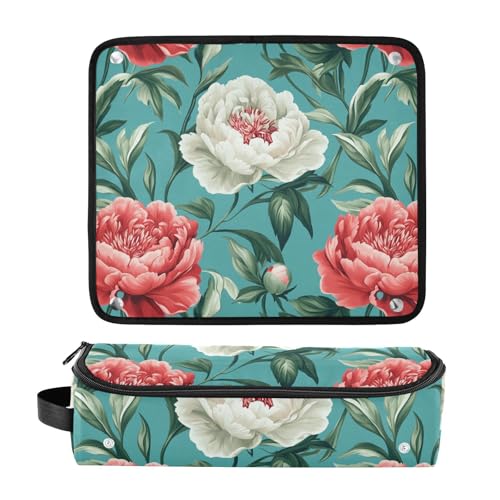 Organizador para herramientas de cabello 2 en 1 turquesa miniatura 3