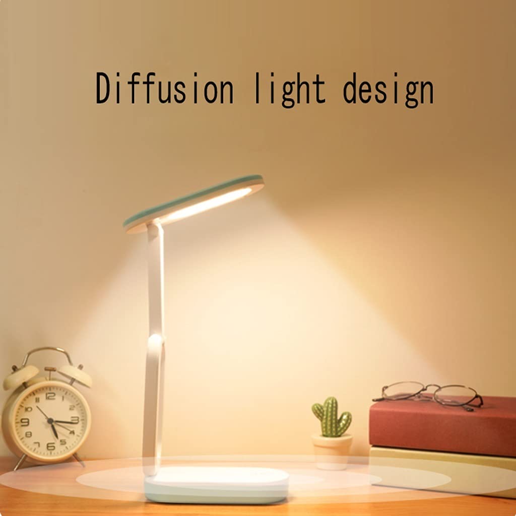 Lampada da scrivania LED Lampada da scrivania Lampada da Tavolo Ricaricabile Dimmutabile Protezione per Occhio Morbido Lampada Pieghevole Letto Adatto alla Decorazione dell'ufficio per Ufficio