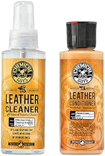 Chemical Guys SPI_109_04 Leather Cleaner and Leather Conditioner Kit for Use on Car Interiors, Leather Apparel, Furniture, Shoes, Boots, Bags & More (2 - 4 fl oz Bottles)