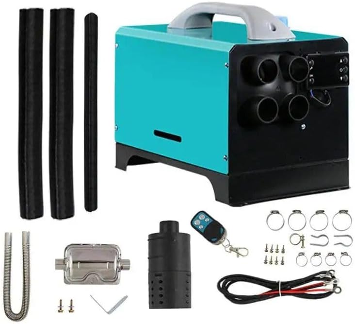 versatile 12v/24v/220v diesel air parking heater – 5-8kw low noise with lcd and remote control