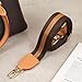 LAVIEV Wide Purse Strap Crossbody Replacement Strap for Handbags Adjustable Brown Leather Purse Strap (Honey Vachetta Leather)