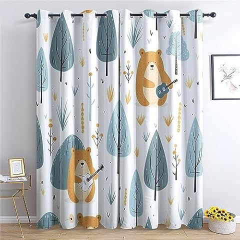 SZLYZM Blackout Curtains for Kids' Rooms Cover