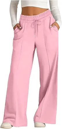 Wide Leg Sweatpants Women High Waisted Baggy Joggers Loose Fit Athletic Sweatpants Soft Lightweight Joggers 2025