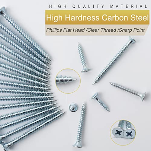 Jegonfri WG-3728 High Hardness Wood Screws Assortment Kit, 209 Pcs, Phillips Drive Flat Head, Wood Screws, Screws, Drywall Screws thumb #3