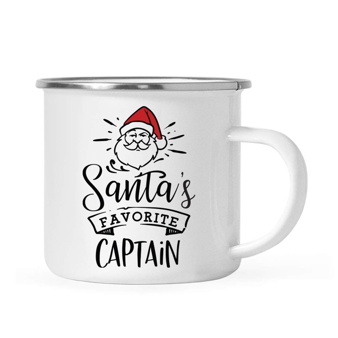Andaz Press Santa Claus 11oz. Stainless Steel Campfire Coffee