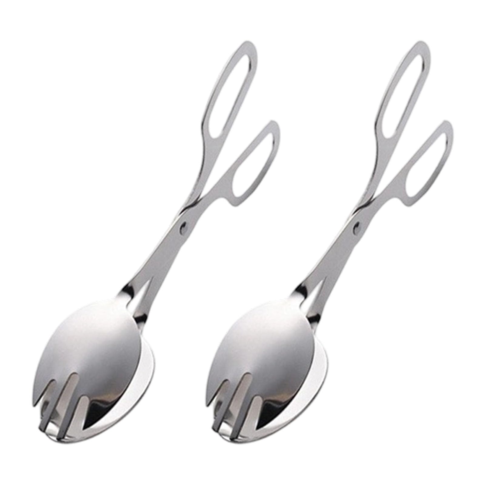 TEMOOUES BBQ Tongs Stainless Steel Construction Ideal for Outdoor Grilling Camping Activities Salad Tongs