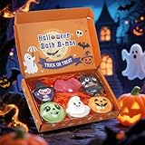 ハロウィン用バスボム キッズ＆レディース向け、手作りスカビーバスボム6個セット（楽しい形付き）－ 子供への最適なバスボムギフト、女の子のスカビーパーティーに最適なスキンケアバスボム バブ 入浴剤 炭酸 セット