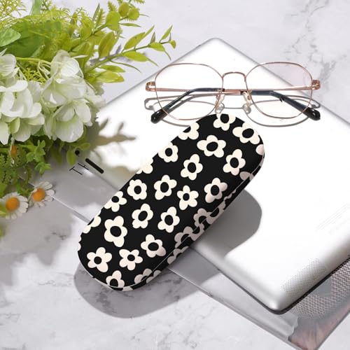 Image of Glasses Case Hard Shell,Portable Protective Eyeglasses Case, Eyeglass Holder Box with Cleaning Cloth,for Women Men