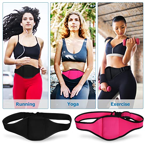 2Pcs Mic Fitness Belt Adjustable Microphone Belt Pouch With Anti Dropping Strap, Sweat Absorbent Mic Carrier Pouch, Neoprene Waist Bag For Fitness Teacher Speaker Dancing #TOP3
