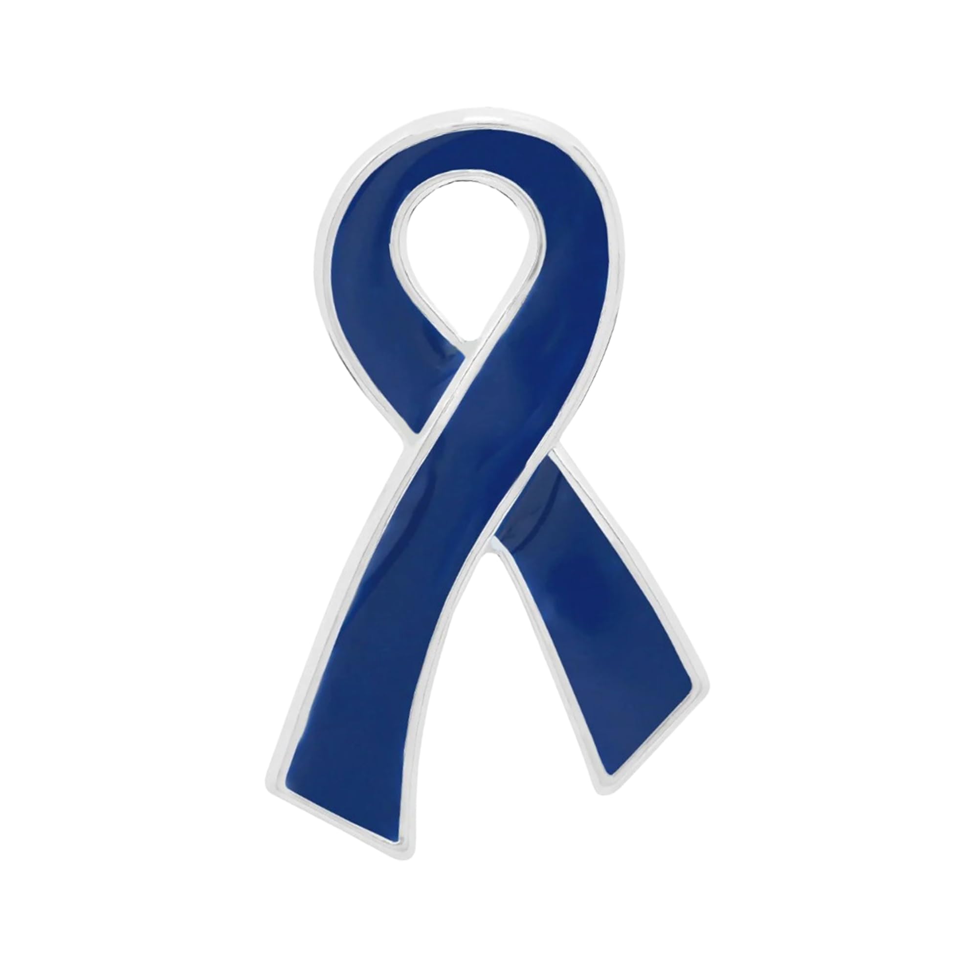 Fundraising For A Cause Dark Blue Ribbon Pin- Large Flat (Retail)