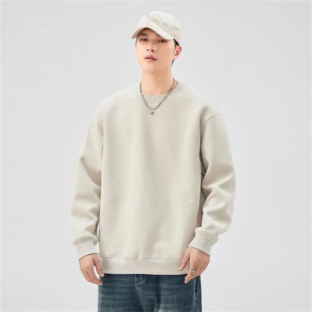 Suéter japonés bordado con estampado pequeño para hombre, estilo retro, estilo callejero, holgada, de manga larga