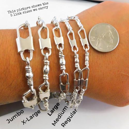 ACTS Bracelet Fishers Of Men Sterling Silver Medium Link, Original Design2