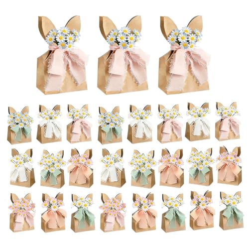 Bolsas de Pascua con flores secas para decoración rústica de jardín y hogar