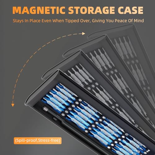 Image of Small Precision Screwdriver Set,50 in 1 Professional Magnetic Mini Screwdriver Repair Tool Kit for PC,Computer,Laptop,Iphone,Cell Phone,MacBook,Tablet,Watch,Eyeglasses Electronic Ring Doorbell