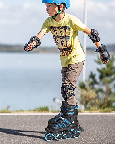 Iturnglow Adjustable Inline Skates For Kids And Adults With Light Up Wheels Beginner Skates Fun Illuminating Roller Skates For Kids Boys And Ladies #TOP5