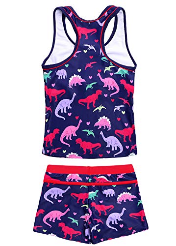 Image of JerrisApparel Little Girls' Summer Two Piece Boyshort Tankini Kids Swimsuit