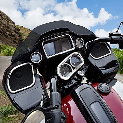 VEISUTOR Inner Fairing Trim Kit for 2015-2022 Road Glide, Chrome Speedometer Gauge Covers for Harley CVO Road Glide Limited Special Ultra 2015-2022 Accessories, Replace #61400296 by VEISUTOR - Used condition - Image 4