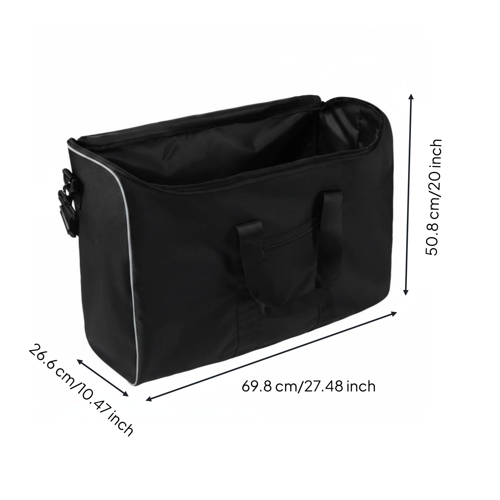 Milageto Borsa Porta Palloni da Basket Grande Capacità Borsa Tracolla Basket Tasche Laterali in Rete Attrezzatura Sportiva per Allenamento, Sport
