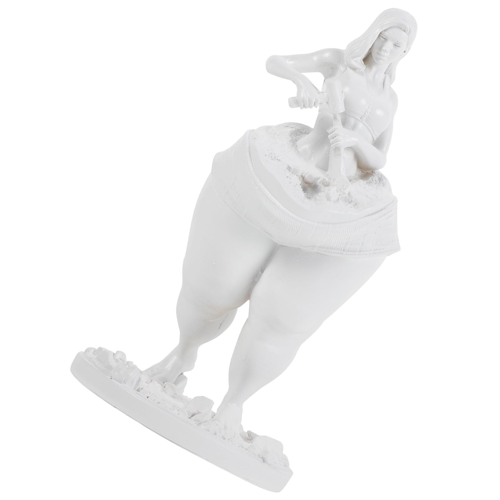 Statue fitness femme Hemobllo en résine, l'ornement idéal pour motiver votre routine minceur
