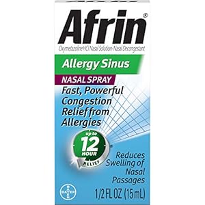 Image of Afrin Allergy Sinus Nasal Spray 0.50 oz ( Pack of 3)
