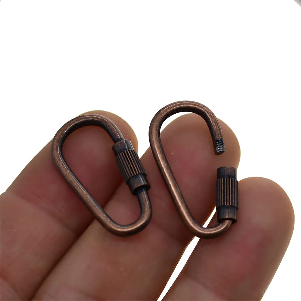 Pack De 10 Anillos En D Con Cierre De Tornillo - Ganchos De