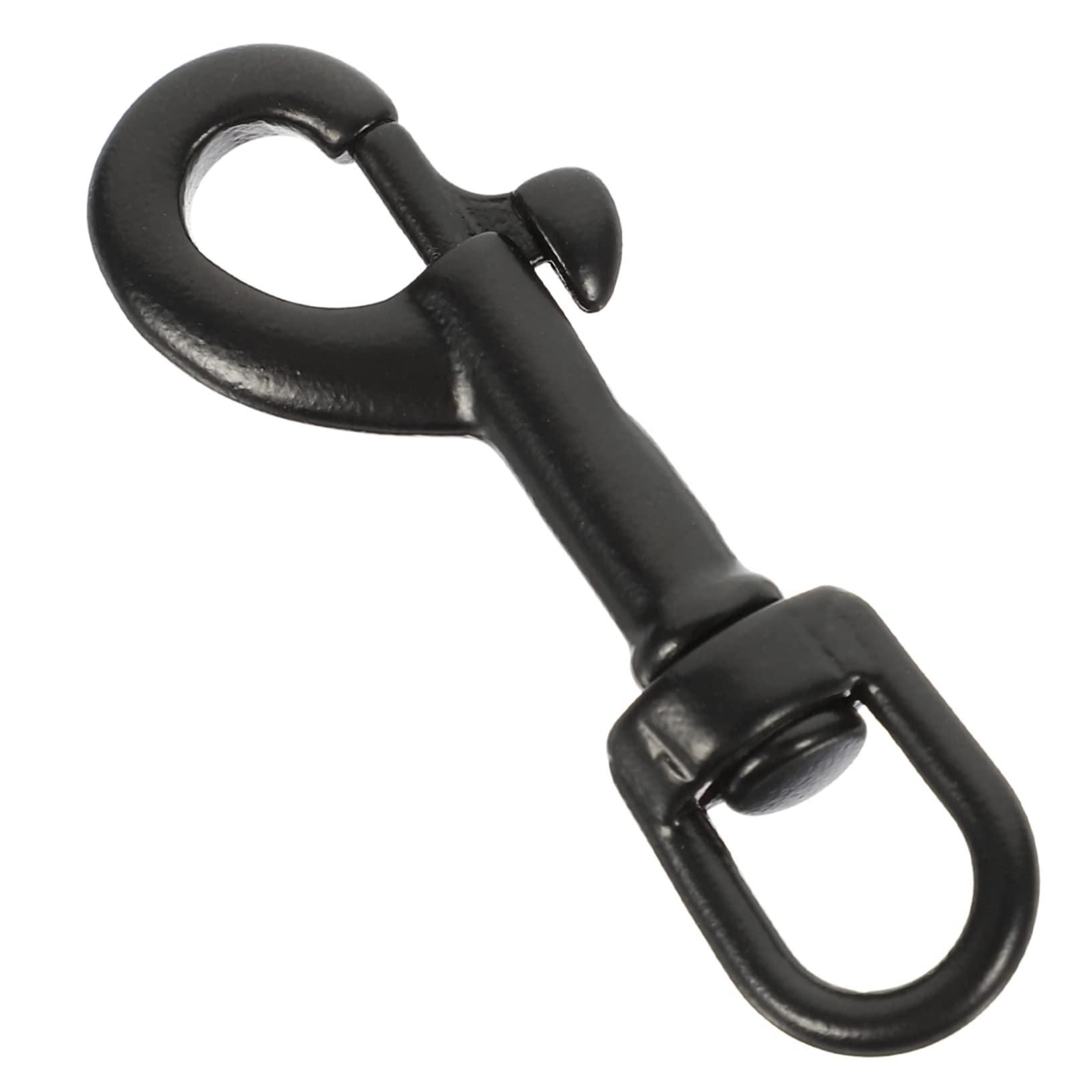 balacoo 2pcs Hook Bolts Eye Bolt Trigger Clip Lobster Clasp Keychain Swivel Eye Trigger Snap Dog Leash Clasp Block Paving Weeding Tool Flag Clips for Flagpole Rope Stainless Steel Black