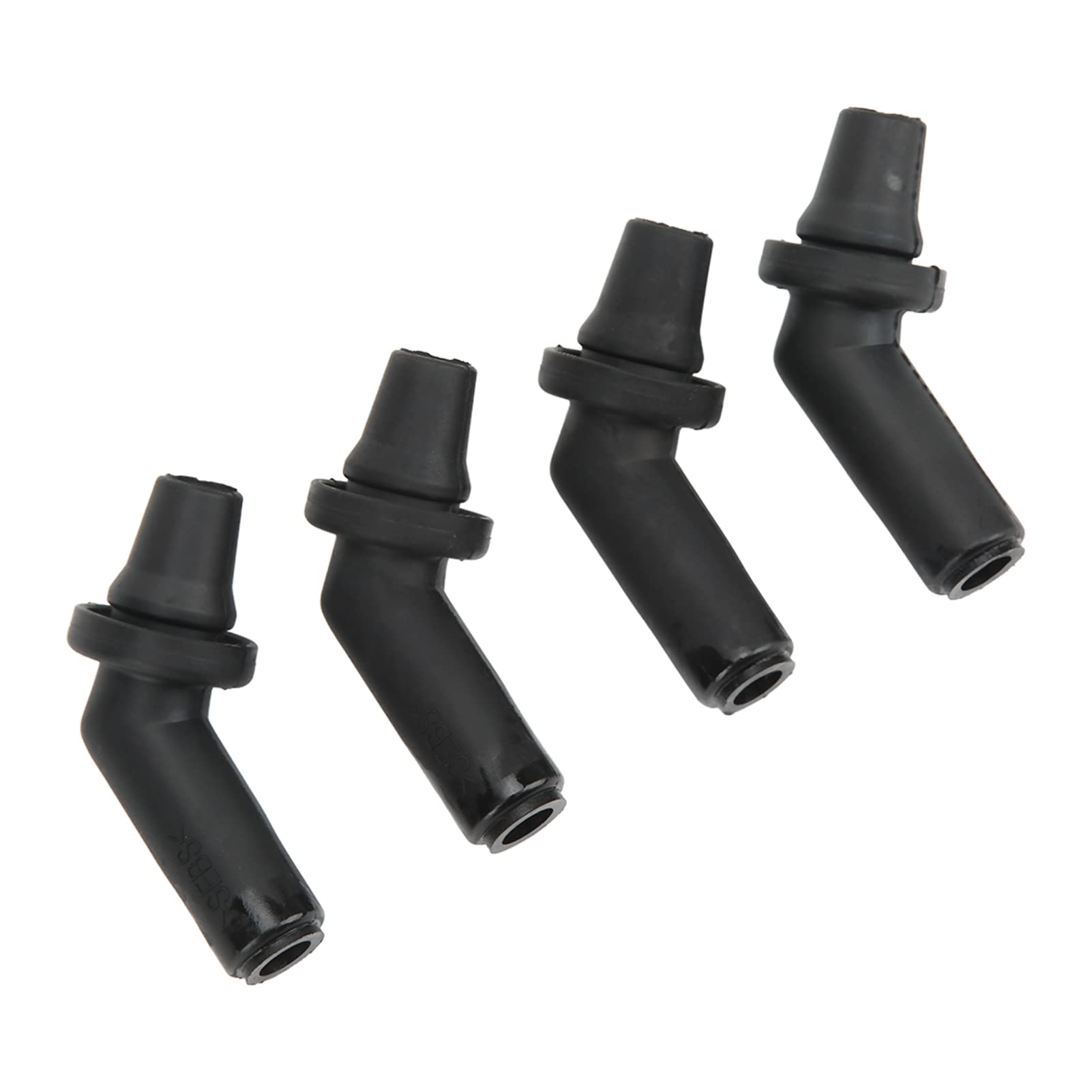KIMISS Connecteur de Tuyau de Vidange d'eau pour Toit Ouvrant, 4 Connecteurs de Tuyau de Vidange pour Toit Ouvrant EEH500100 en Caoutchouc Noir de Remplacement pour Sport LR3 LR4