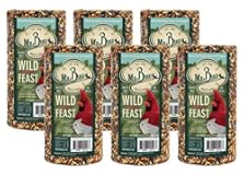 6-Pack Mr&period; Bird Wild Bird Feast Cylinder 28 oz&period; &vert; Wild Bird Food for Outdoor Birds &vert; Backyard Birdfeeding