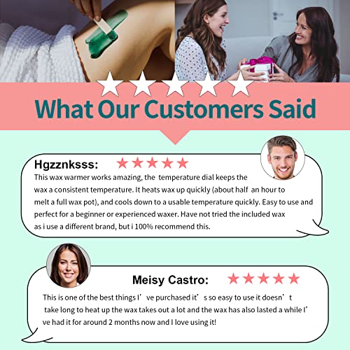 image for Vennco Waxing Kit, Wax Warmer Kit for Coarse Hair Removal, Hard Wax Ki