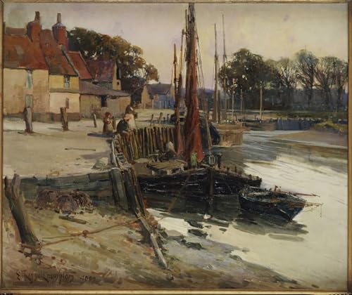 Toile un village de pêcheurs de Cornouailles pour créer un salon style bord de mer apaisant