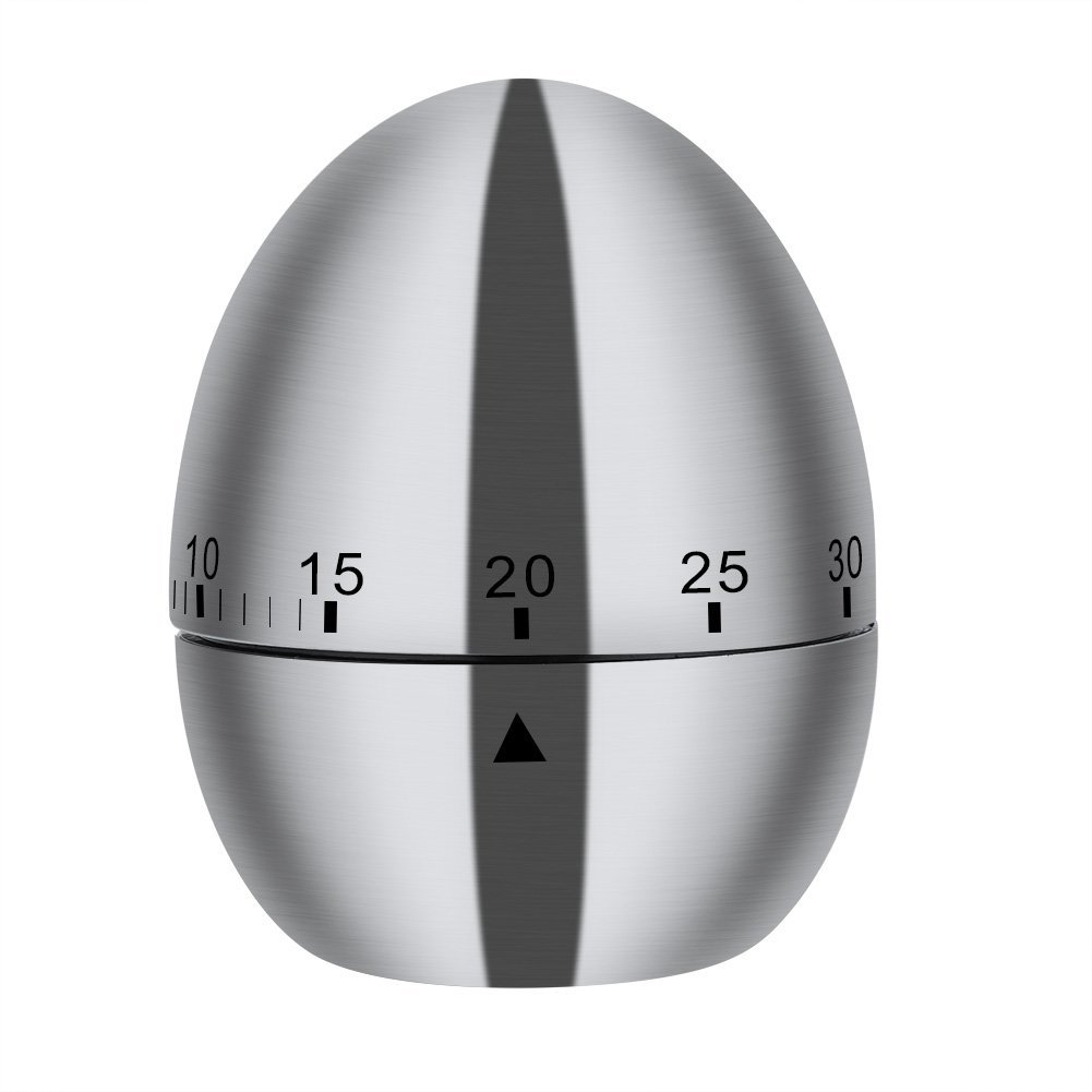 Boild Egg Shape Timer Rotating Alarm with 60 Minutes for Kitchen Accessories Cooking Tool