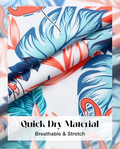 Image of Gleeease 7inch Mens Swim Trunks 2 in 1 with Compression Liner Pockets Drawstring Quick Dry Stretch Lined Funny Beach Pool